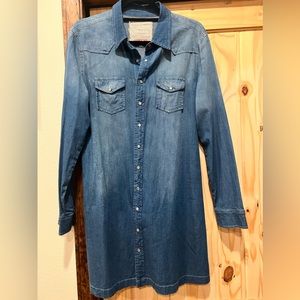 JOHNNY WAS NWOT 3J Workshop Denim Tunic or Button Down Dress